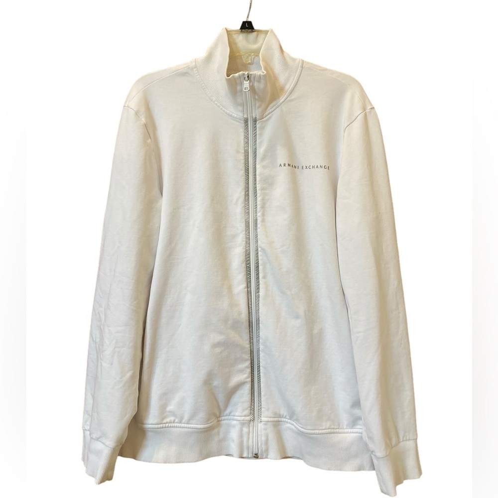 A/X Armani Exchange White Full Zip Jacket Size Large